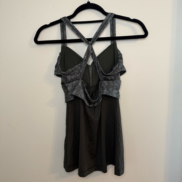 LULULEMON Wrap It Up Tank Jazzy White Gator Green 6 - Picture 7 of 10